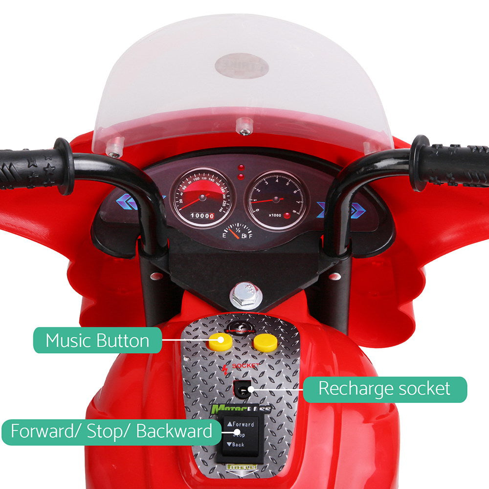 Rigo Kids Ride On Car Motorcycle Electric Motorbike Toys Car Bike Battery