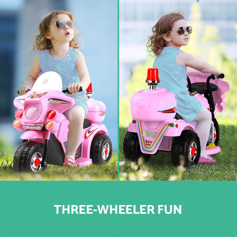Rigo Kids Ride On Car Motorcycle Motorbike Toys Electric Police Bike Cars