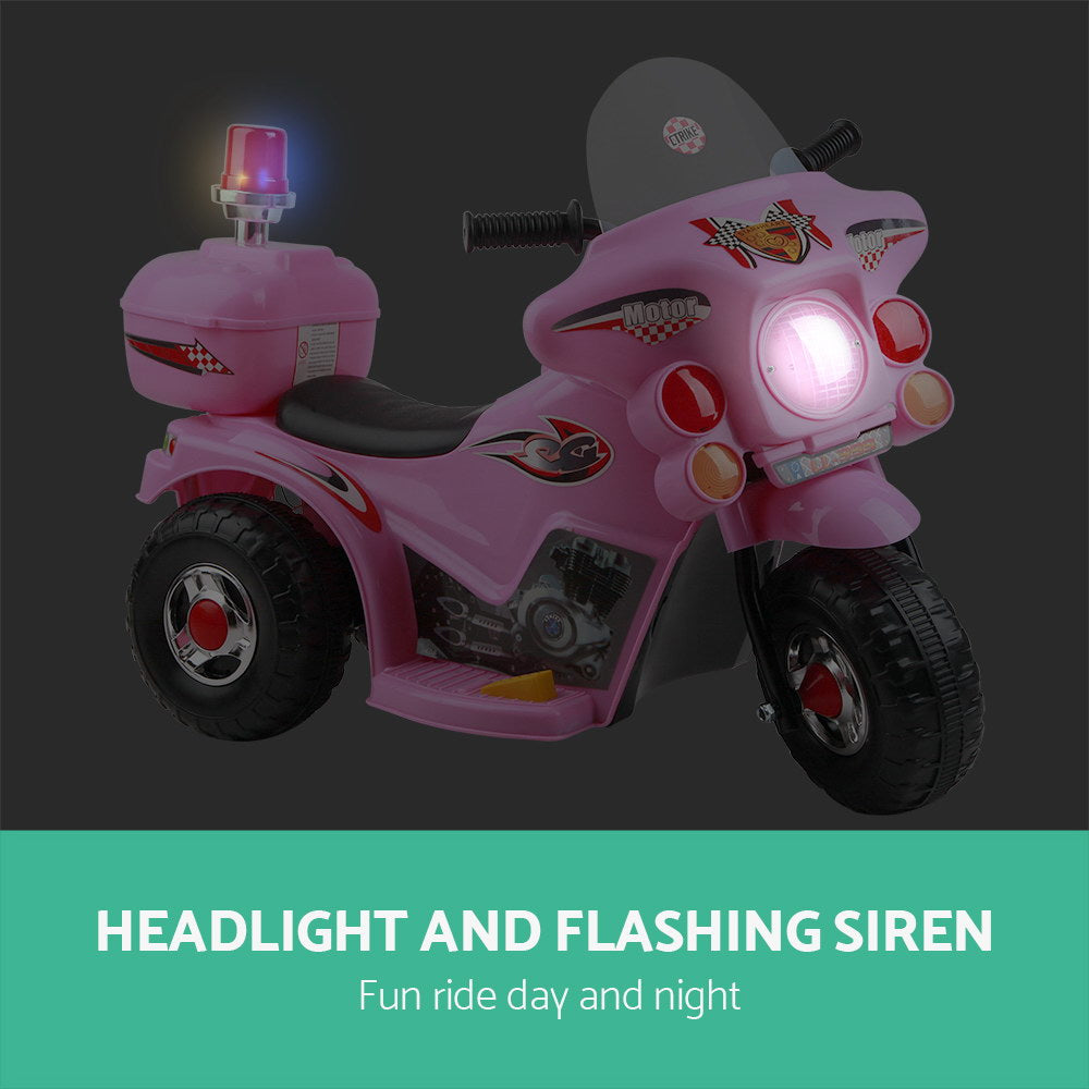 Rigo Kids Ride On Car Motorcycle Motorbike Toys Electric Police Bike Cars