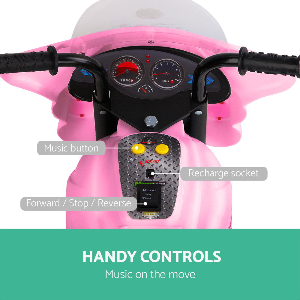 Rigo Kids Ride On Car Motorcycle Motorbike Toys Electric Police Bike Cars