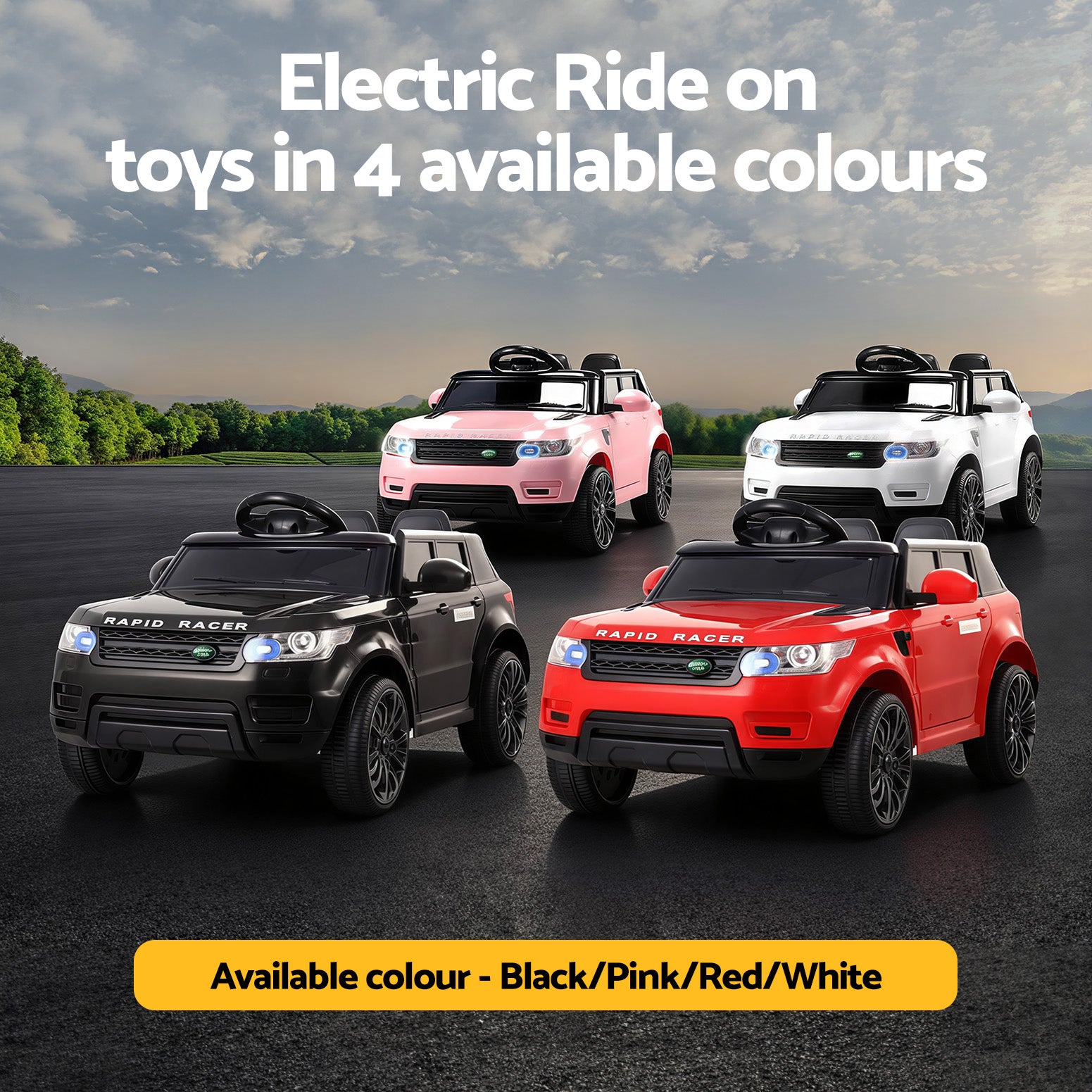 Rigo Ride On Car Kids Electric Ride On Cars SUV Remote 12V Pink