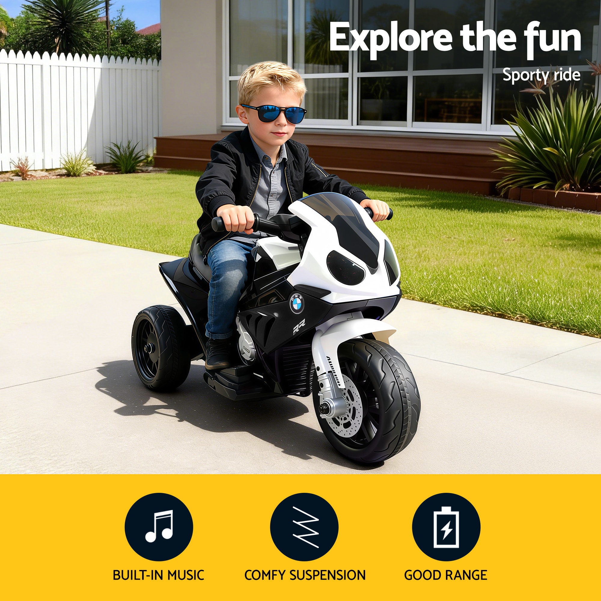 Kids Ride On Car Electric Ride On Cars Motorcycle Motorbike BMW Licensed S1000RR