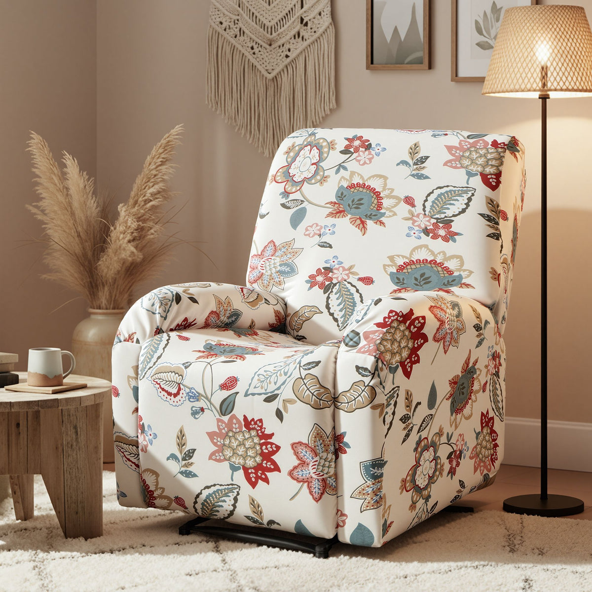 Artiss Stretch Kids Recliner Cover 4-Pieces Recliner Chair Slipcovers Printed