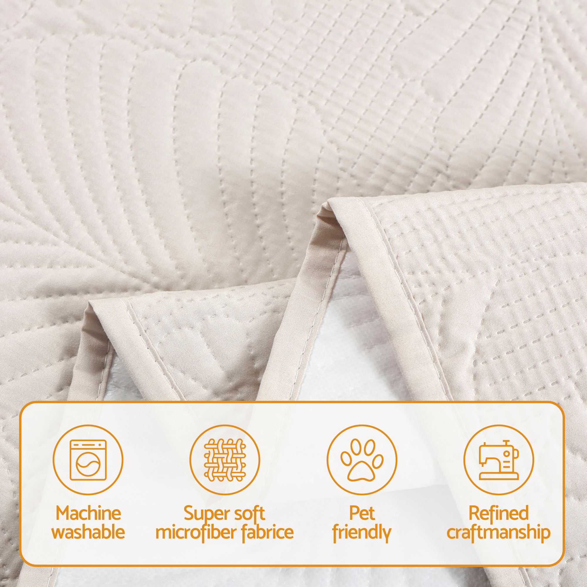Artiss Quilted Recliner Chair Covers Water Repellent Recliner Slipcovers