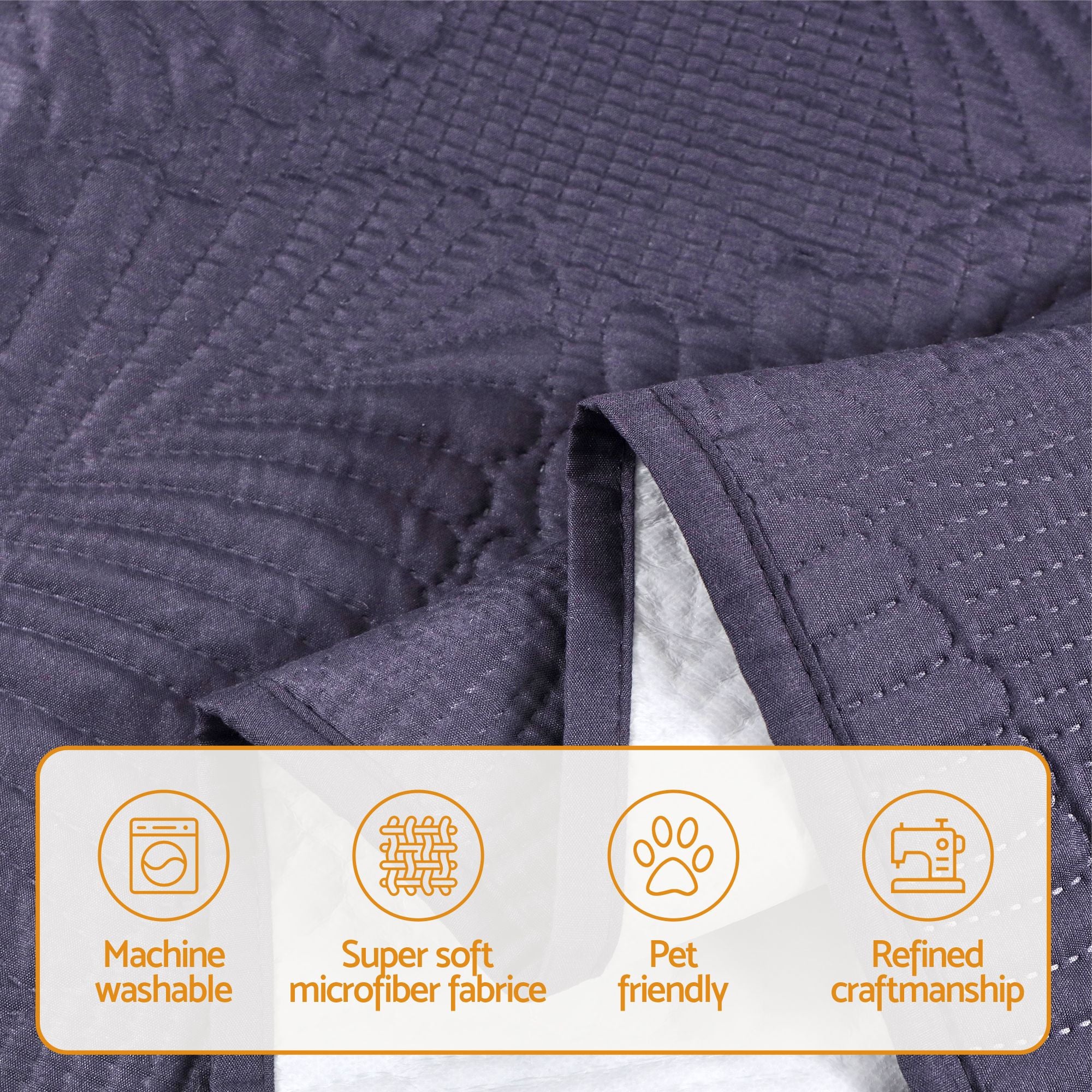 Artiss Quilted Recliner Chair Covers Water Repellent Recliner Slipcovers Grey