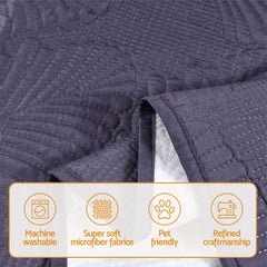 Artiss Quilted Recliner Chair Covers Water Repellent Recliner Slipcovers Grey