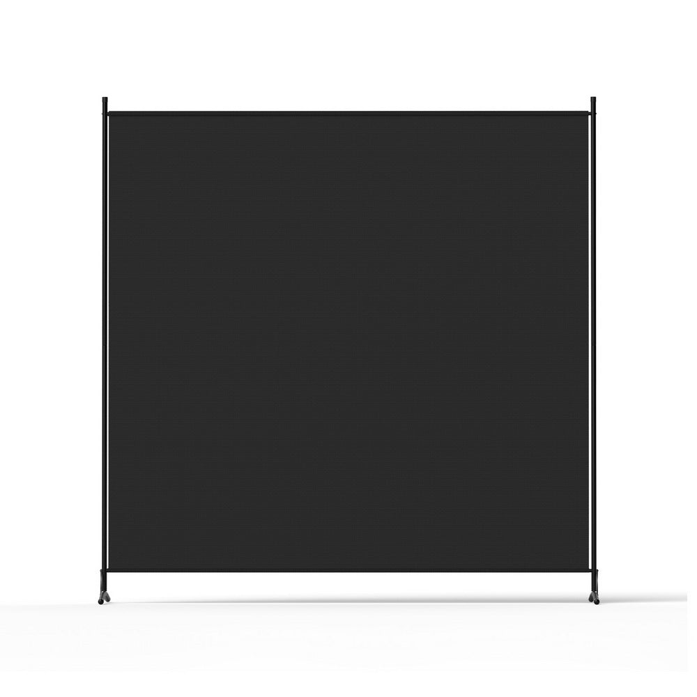 Artiss Room Divider Screen 175x180cm Fabric Black Free Delivery