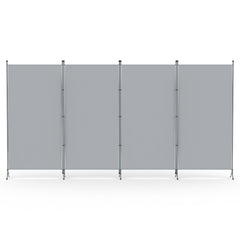 Artiss 4 Panel Room Divider Screen 345x180cm Fabric Grey