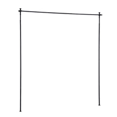 Artiss Room Divider Curtain Rod Extendable Black