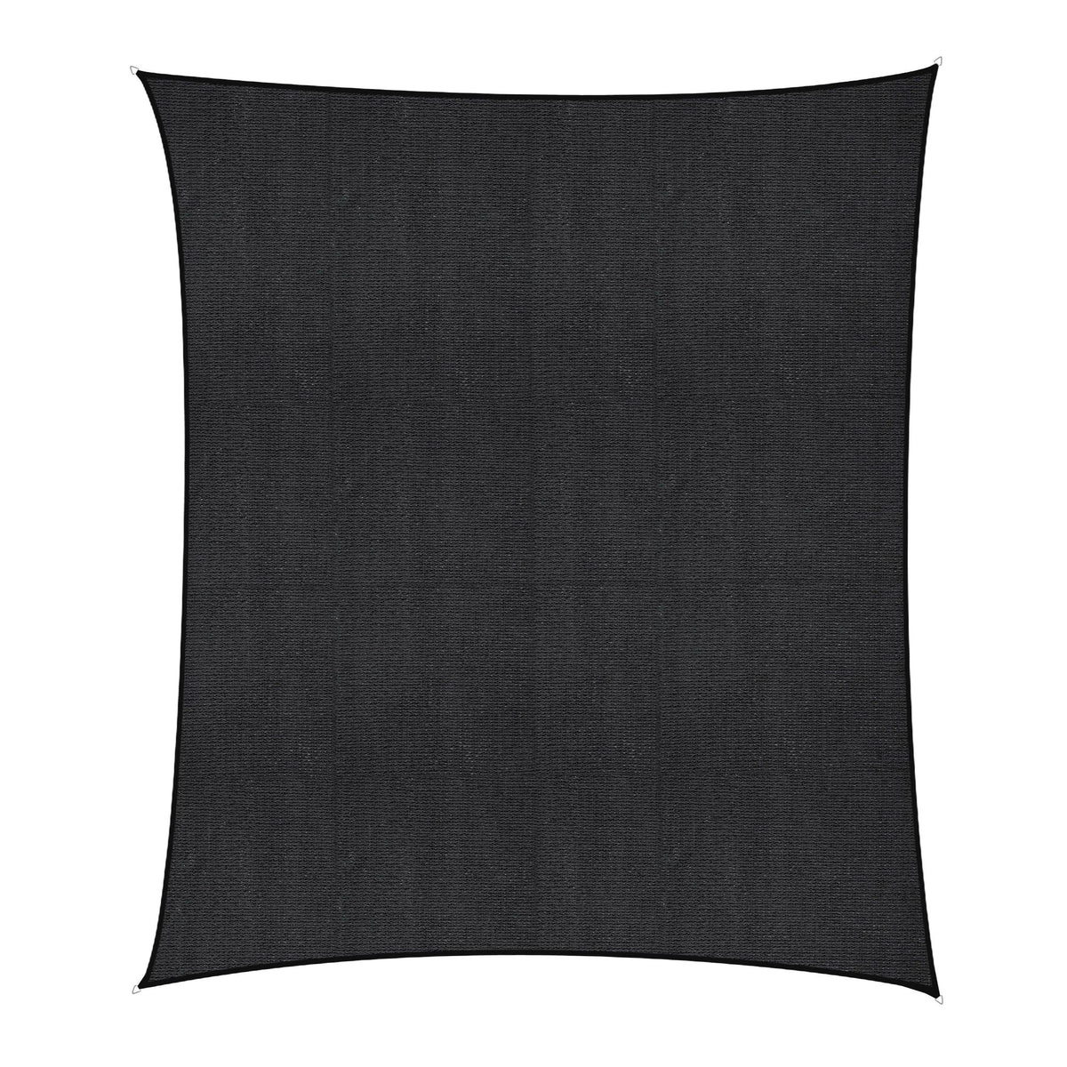 Instahut Sun Shade Sail Cloth 98% UV Block Outdoor Canopy Rectangle 5X6M Black