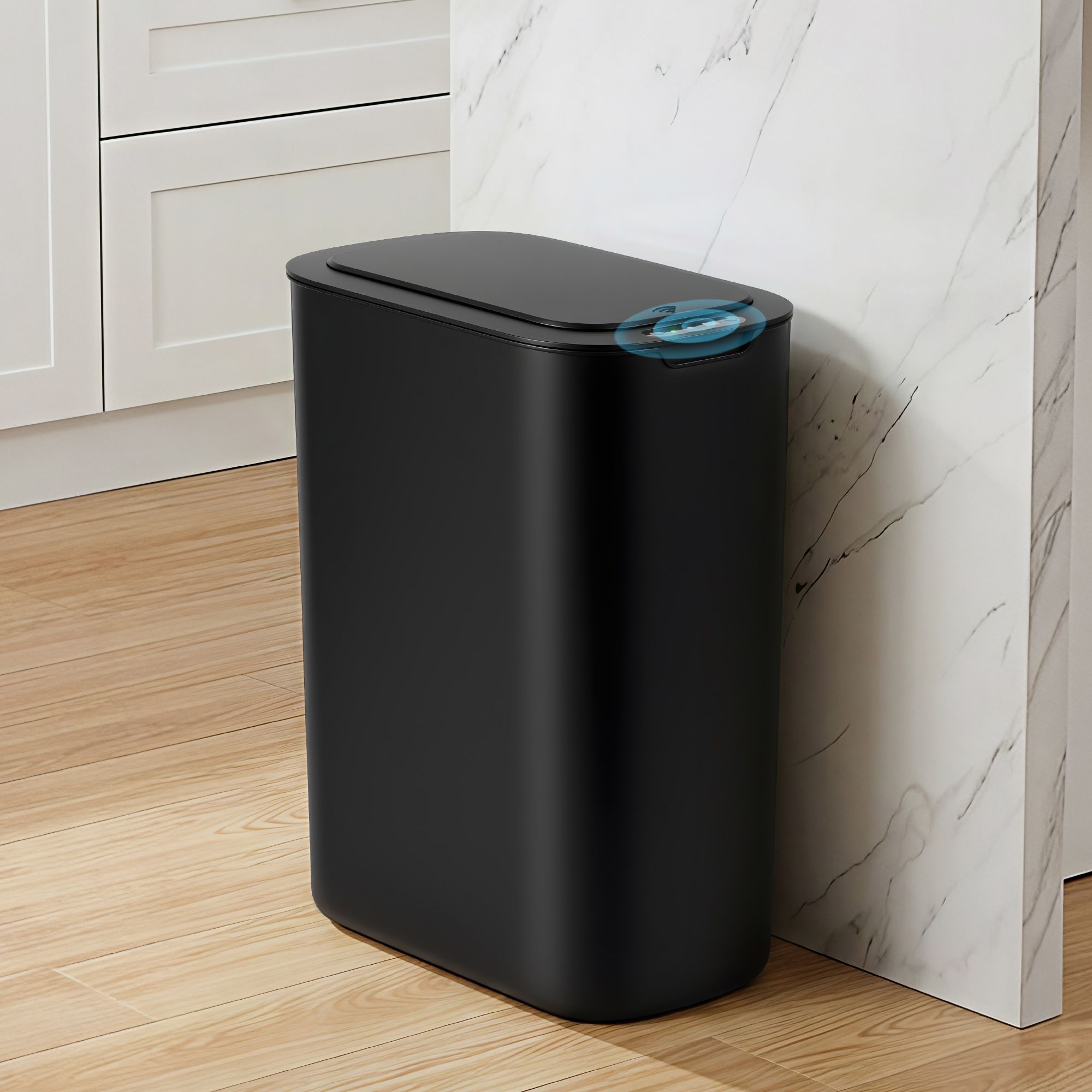 Devanti Automatic Trash Bin with Lid 21L Motion Sensor Kitchen Bin Touchless