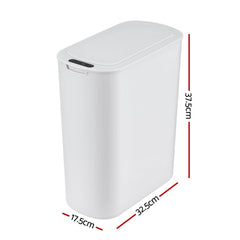 Devanti Automatic Trash Bin with Lid 21L Motion Sensor Kitchen Bin Touchless