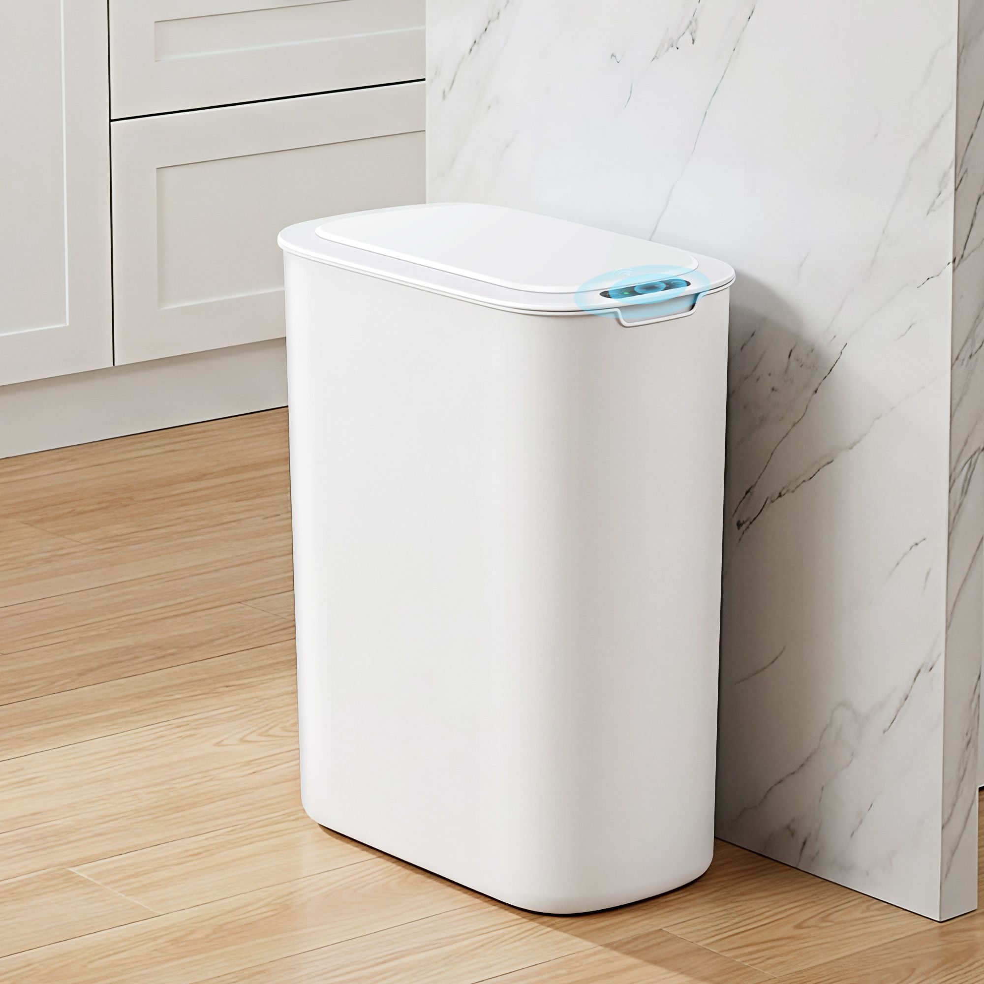 Devanti Automatic Trash Bin with Lid 21L Motion Sensor Kitchen Bin Touchless