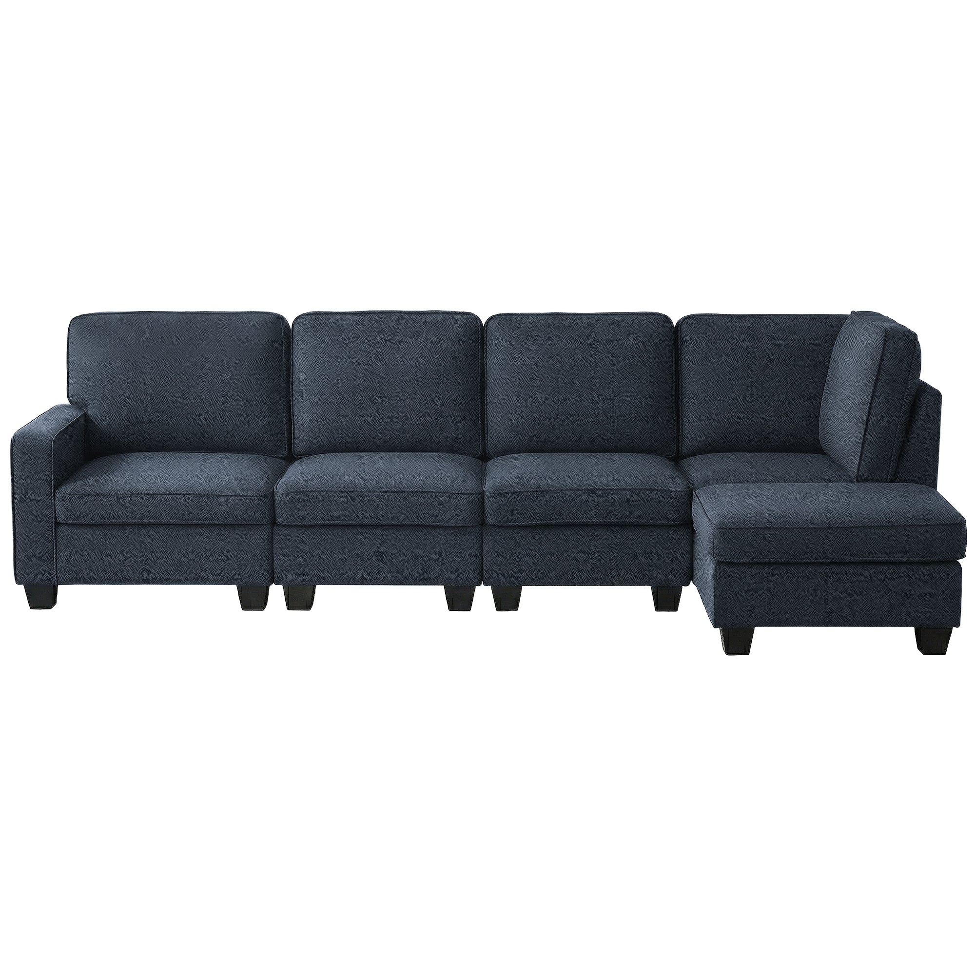Artiss Modular Sofa Chaise Set 5-seater Dark Grey