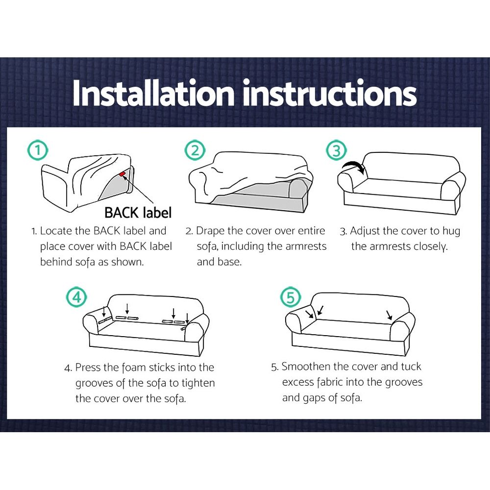 Artiss Sofa Cover Couch Covers 3 Seater Free Delivery