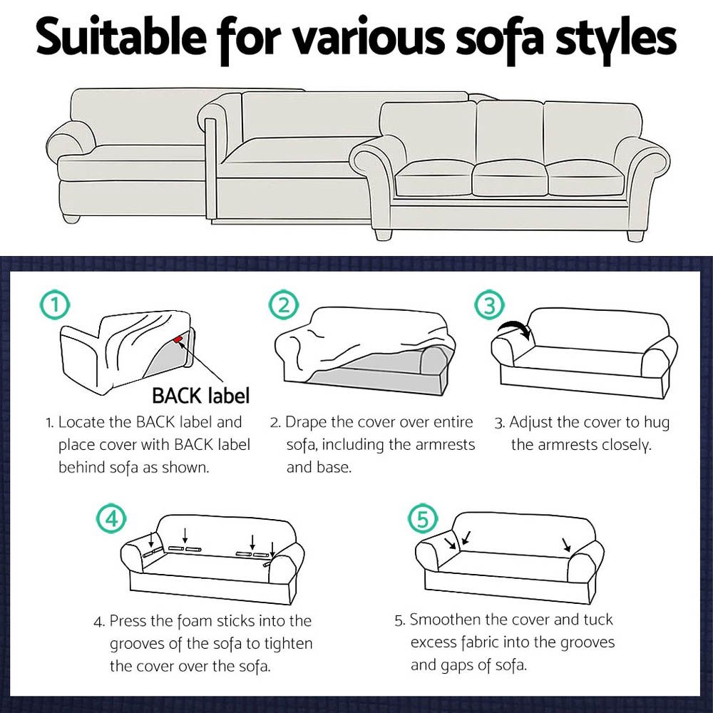 Artiss Sofa Cover Couch Covers 3 Seater Free Delivery