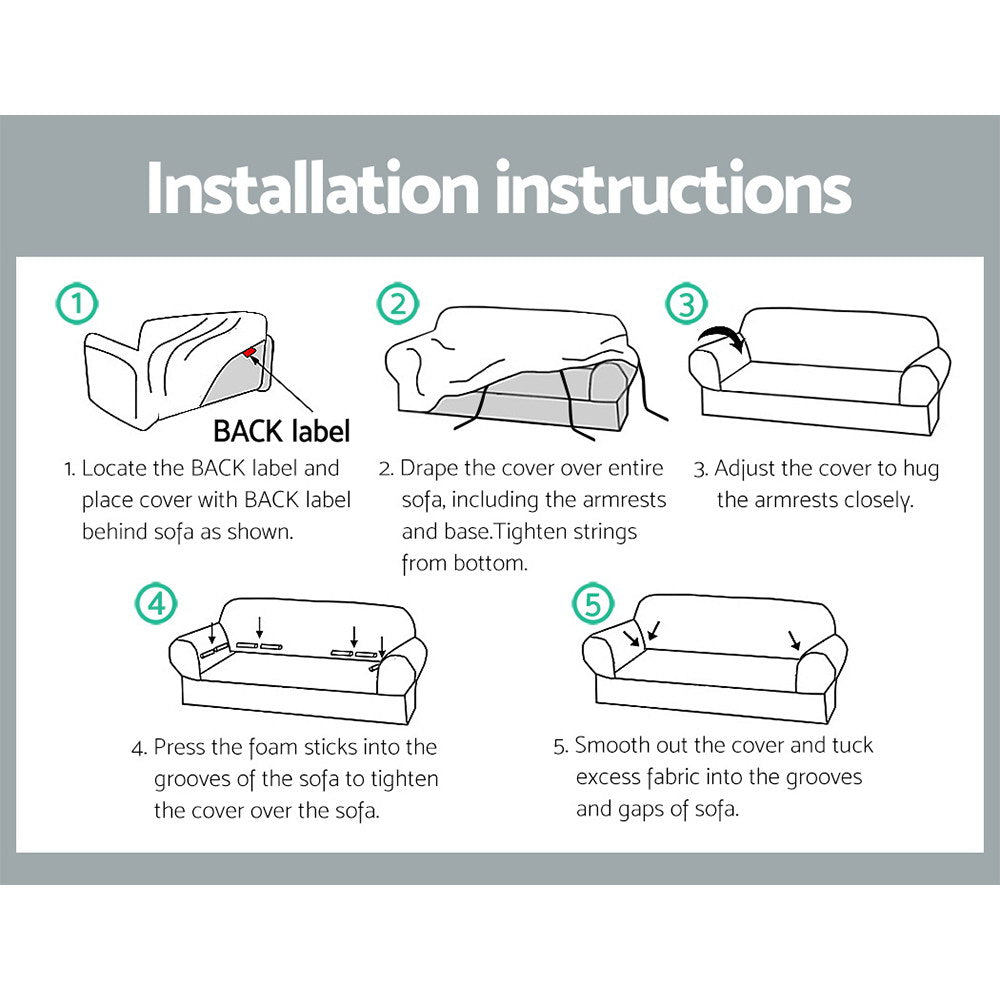 Artiss Sofa Cover Couch Covers 3 Seater Free Delivery