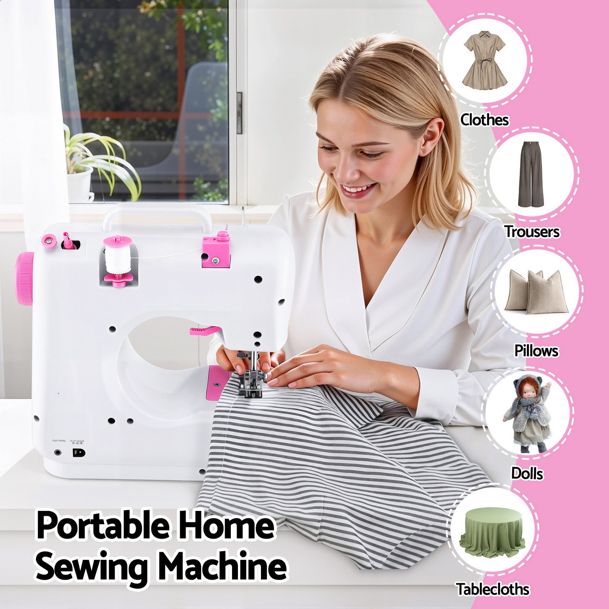 Devanti 12 Stitches Mini Sewing Machine Beginners Free Delivery