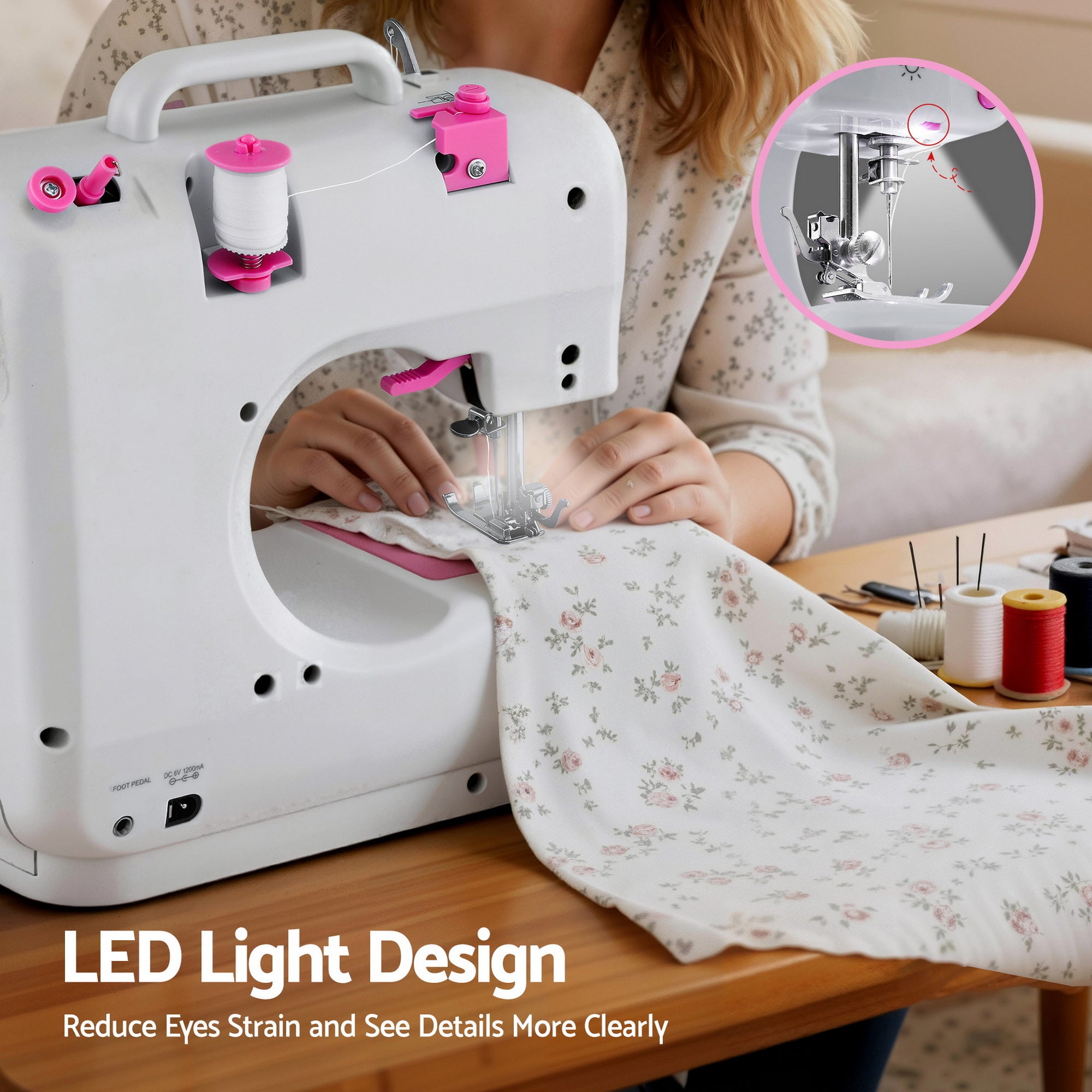 Devanti 12 Stitches Mini Sewing Machine Beginners Free Delivery