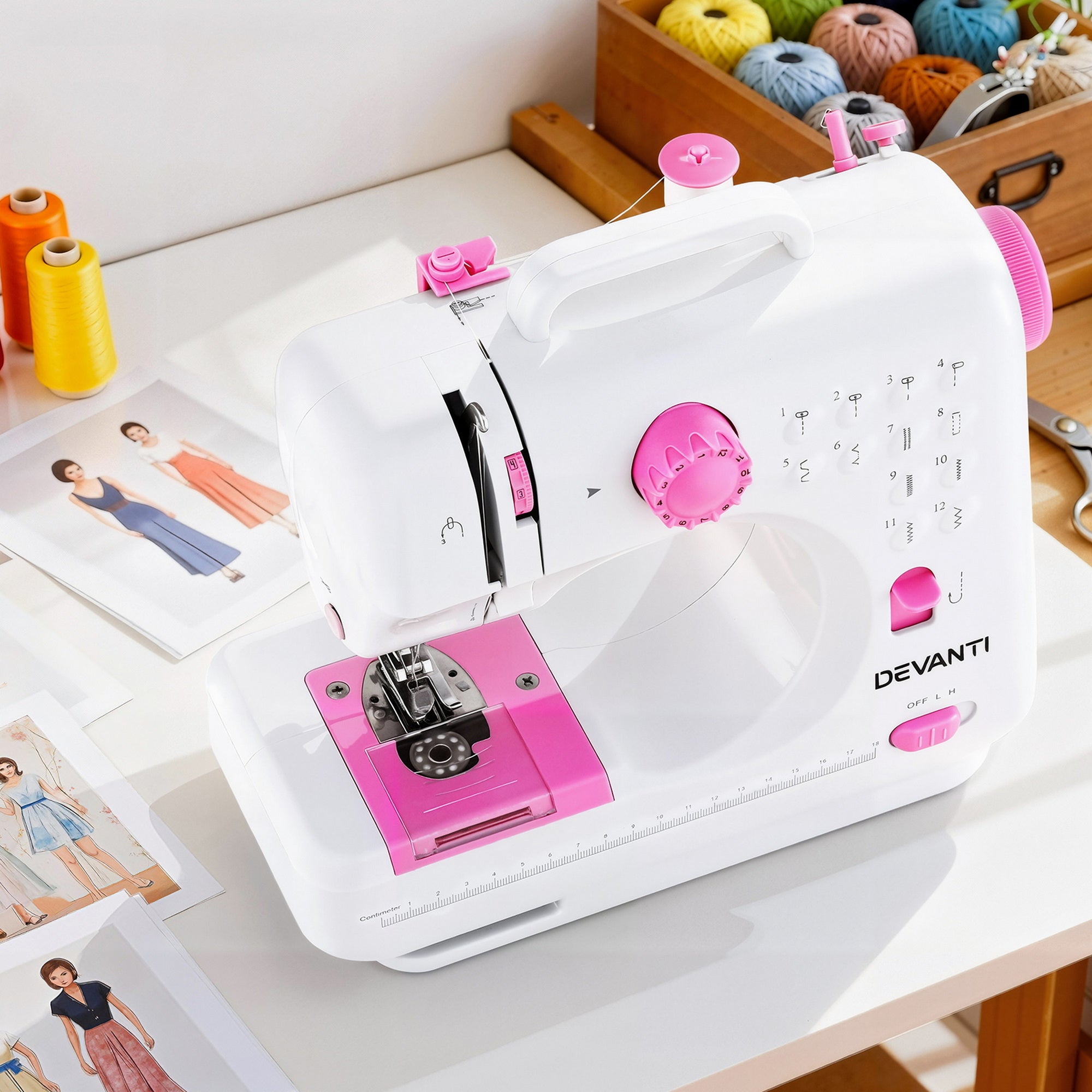 Devanti 12 Stitches Mini Sewing Machine Beginners Free Delivery