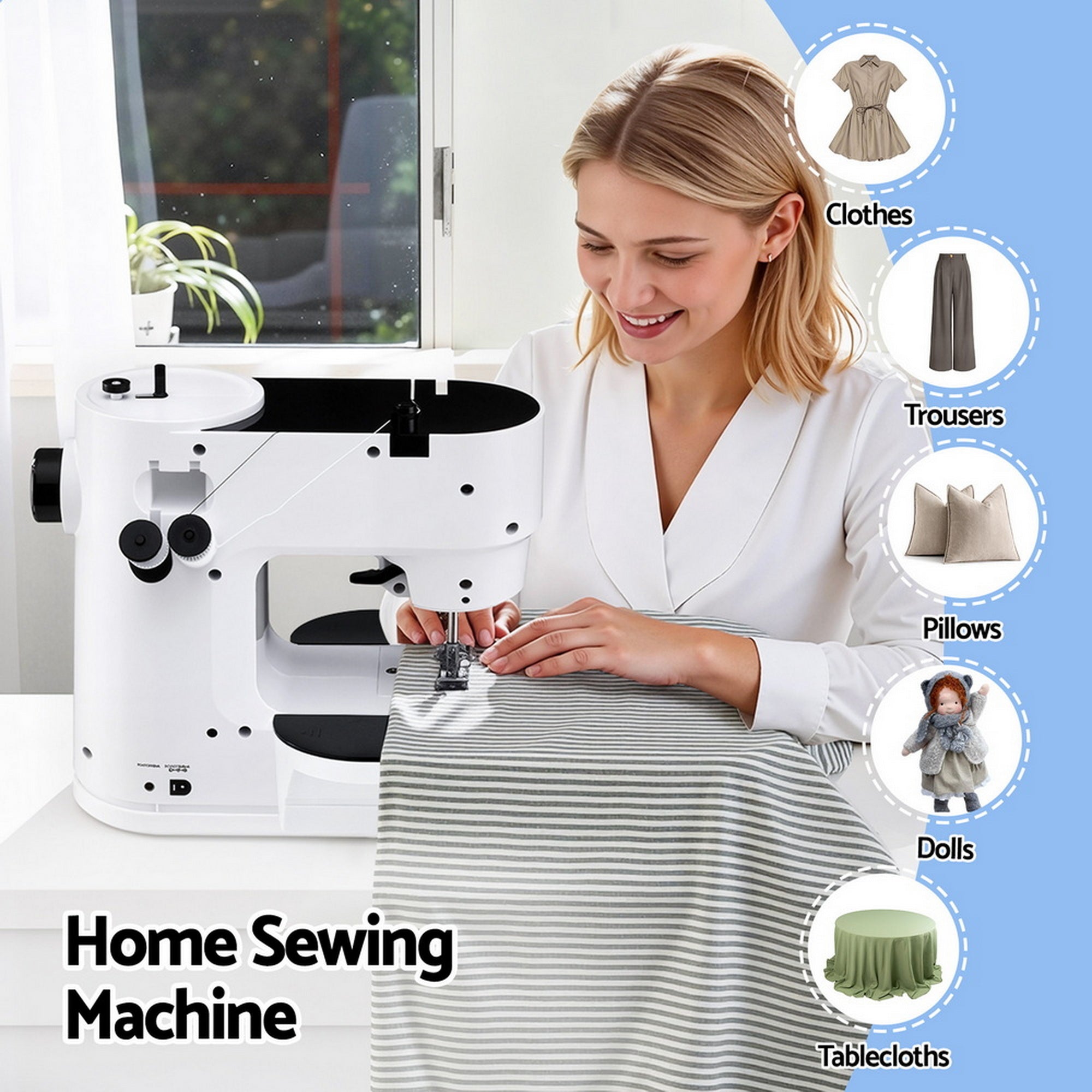 Devanti 39 Stitches Mini Sewing Machine Portable Free Delivery