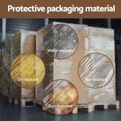 500mm x 400m Stretch Film Pallet Shrink Wrap 2 Rolls Package Use Plastic Clear