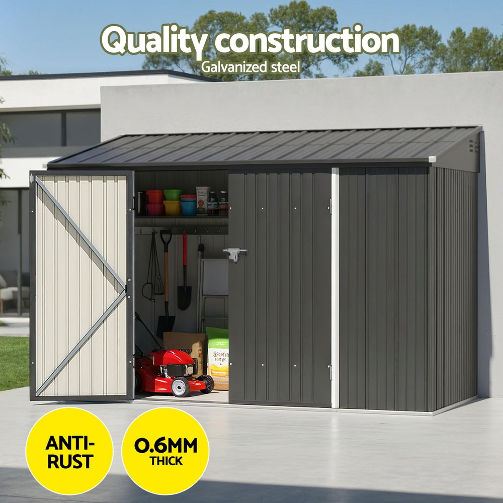 Giantz Garden Shed Galvanised Steel 3.05x1.5M Outdoor Storage Shed Workshop House Shelter