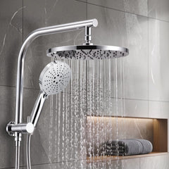 Cefito High-Pressure Shower Heads with Anti-burst 1.5m Hose & 304 S.S Rail