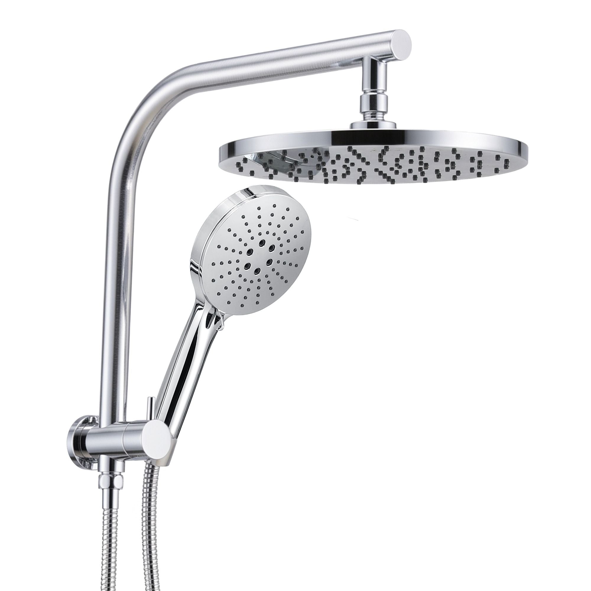 Cefito High-Pressure Shower Heads with Anti-burst 1.5m Hose & 304 S.S Rail