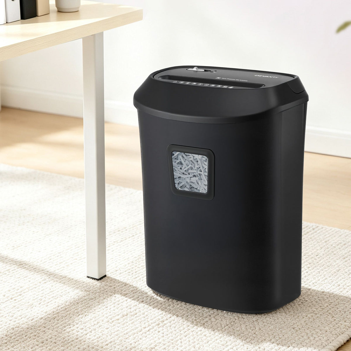DEVANTI 25L Paper Shredder 14 Sheet P4 Cross Cut for Home Office