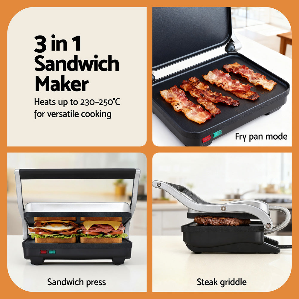 Devanti 3 1 Sandwich Maker Steak Press Free Delivery