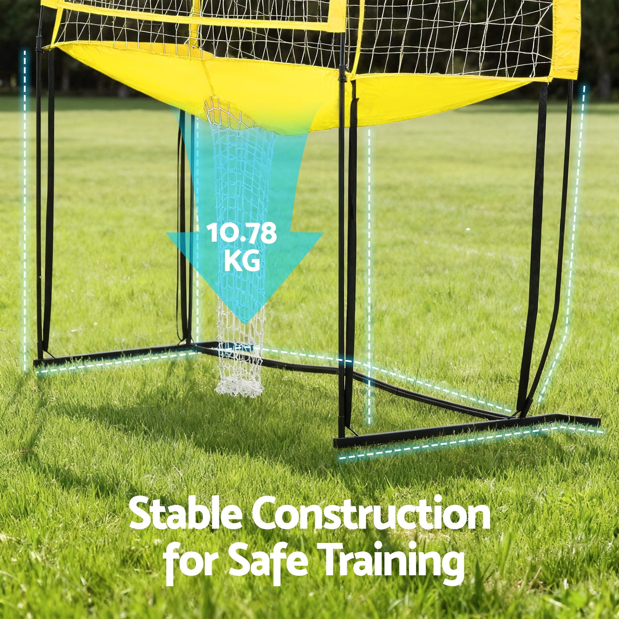 Everfit 8ft Volleyball Net -standing Adjustable Height Portable with Ball and Bag