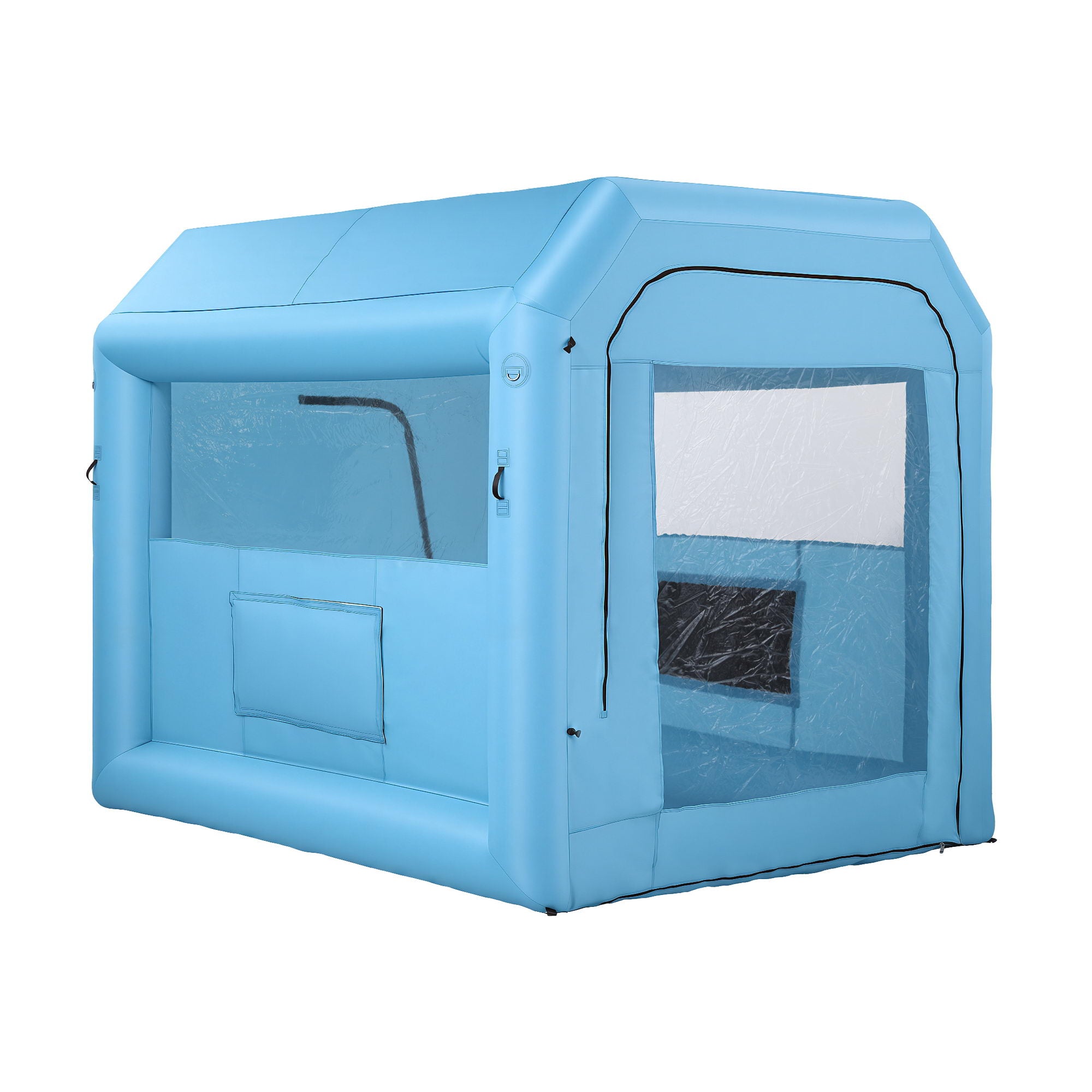 Giantz Inflatable Paint Booth 2.5X2.5X3M Inflatable Spray Booth with 550W Powerful Blower and Air Filter System, Round Roof with Light Hook, for Paint