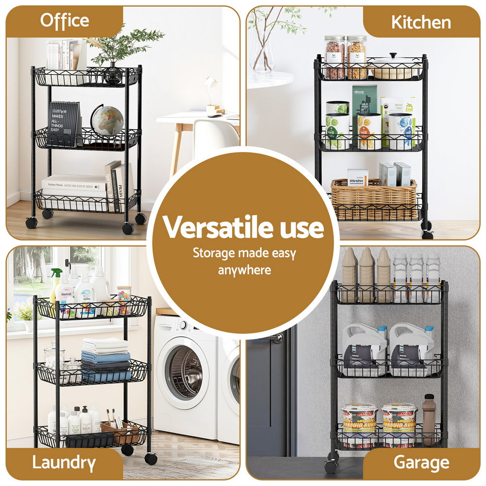 Artiss 3-Tier Shelving Unit Adjustable Garage Storage Free Delivery