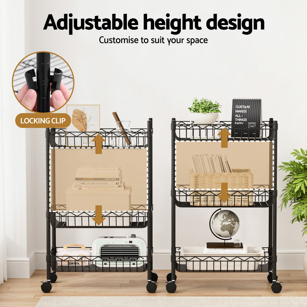 Artiss 3-Tier Shelving Unit Adjustable Garage Storage Free Delivery