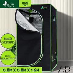 Green Fingers Grow Tent 80x80x160CM Hydroponics Kit Indoor Plant Room System