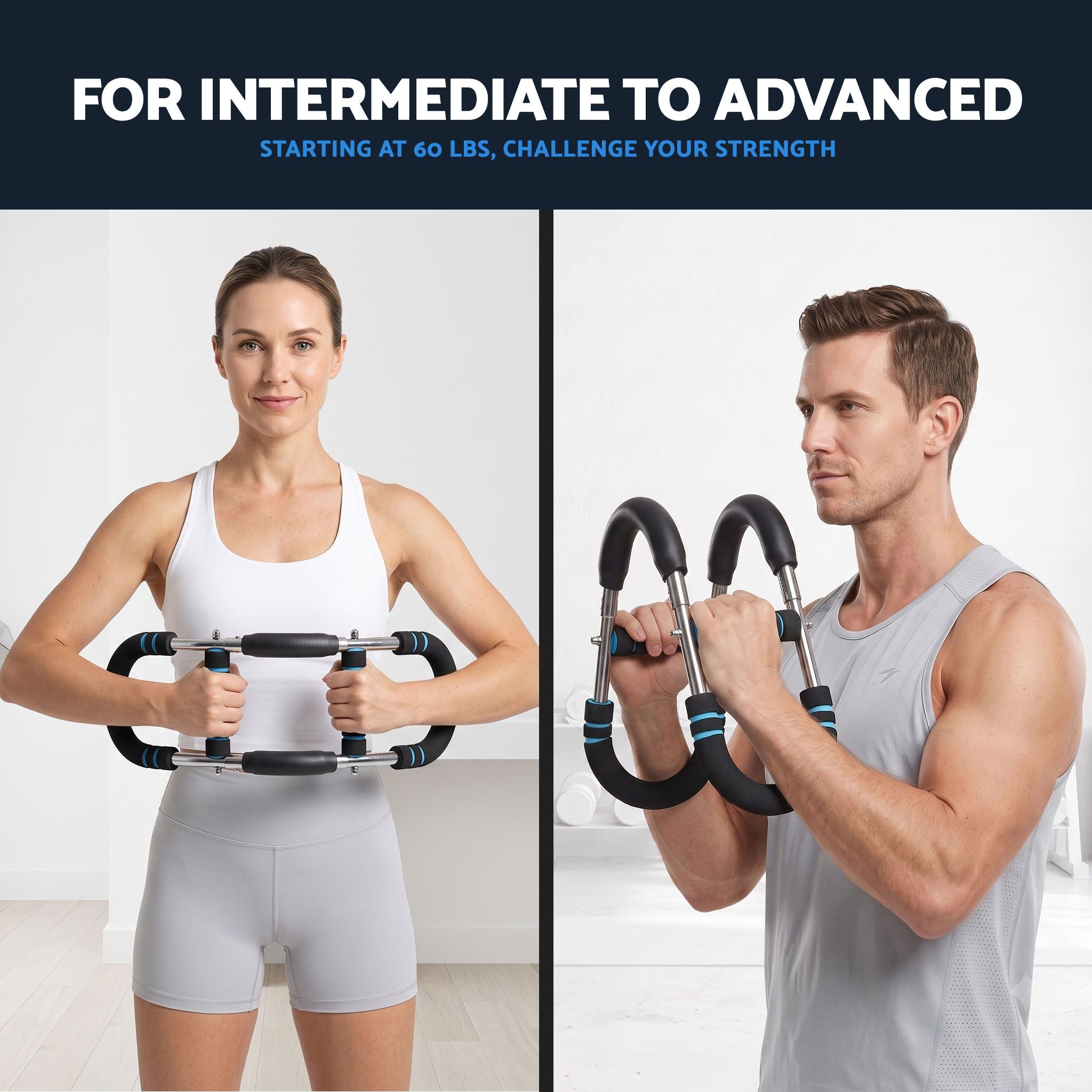 Everfit Twister Arm Exerciser 60-90lb Adjustable Chest Workout Equipment Home