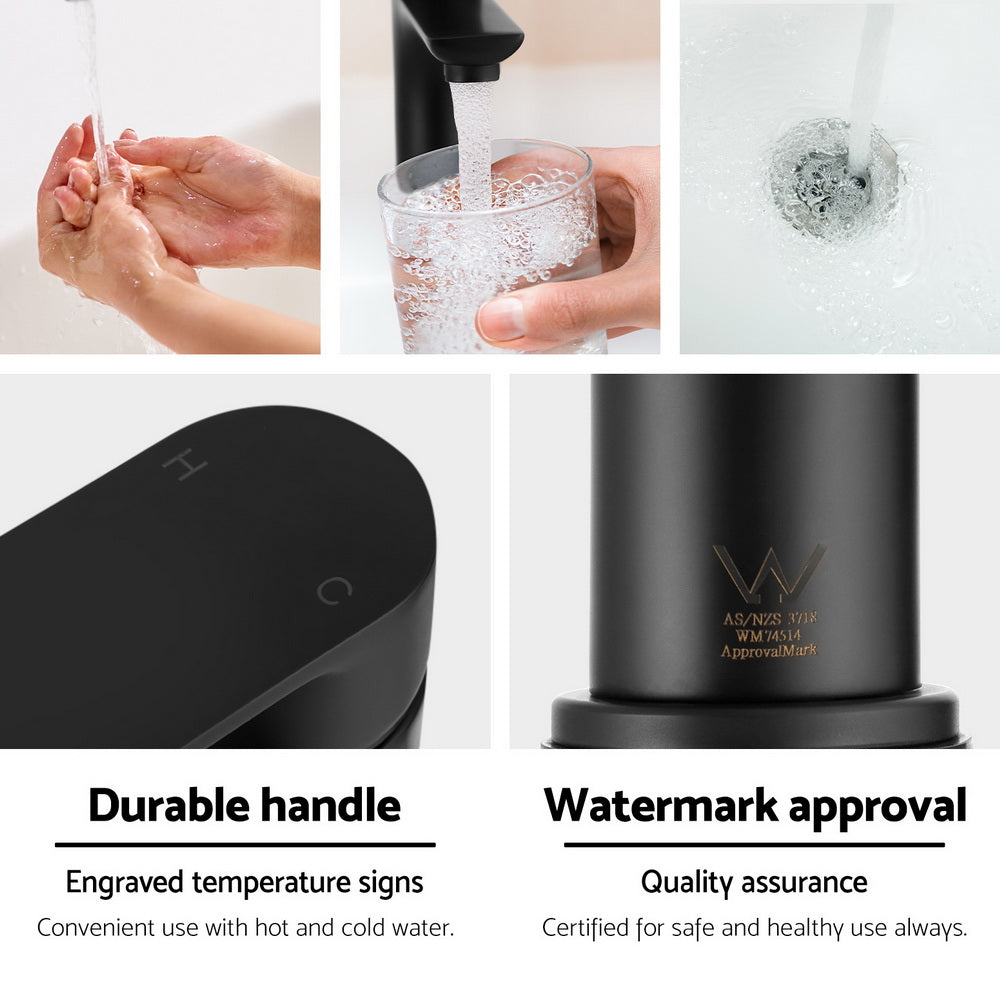 Cefito Bathroom Basin Mixer Tap Brass Faucet Vanity Laundry Sink Black - Free Delivery