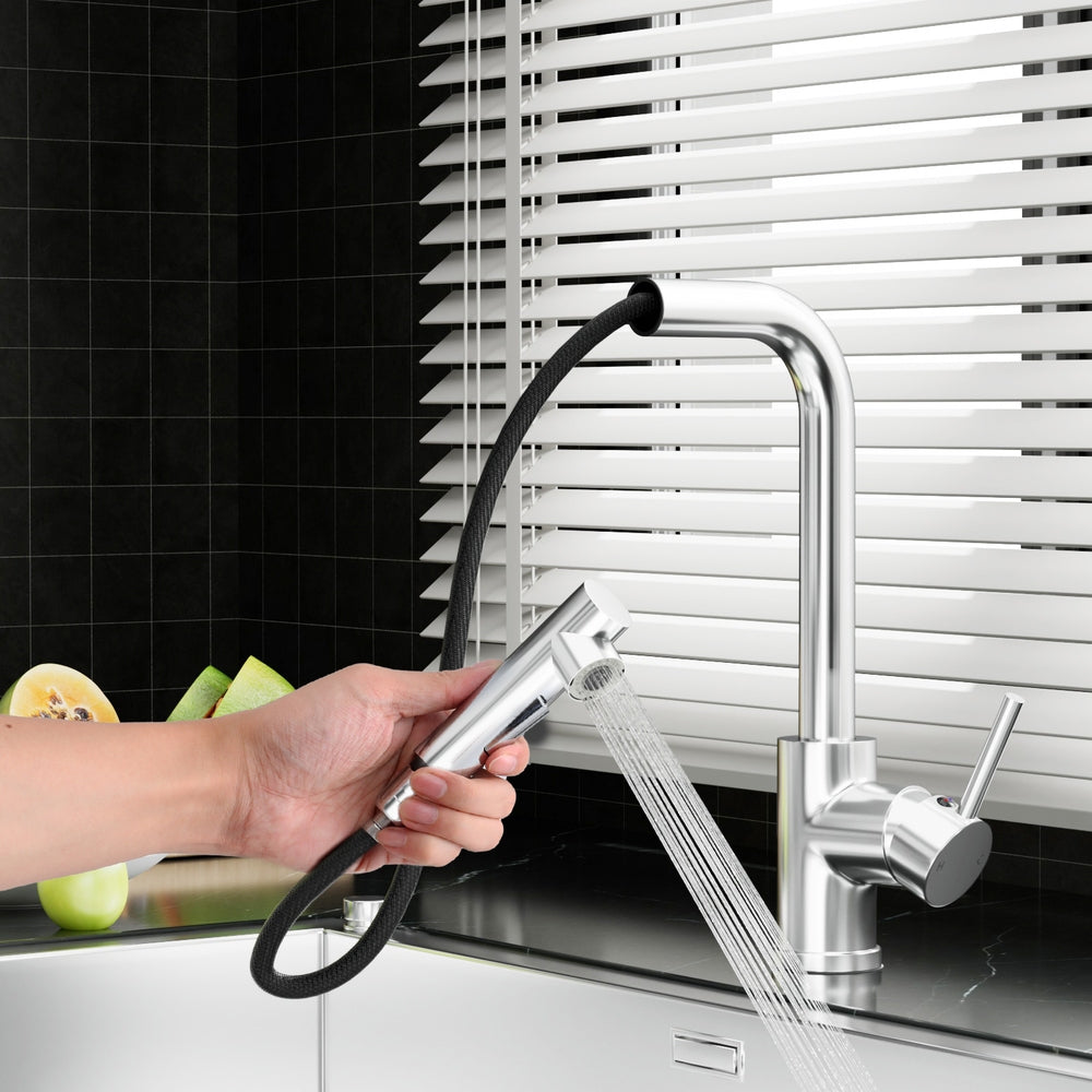 Cefito Kitchen Mixer Tap Pull Out Rectangle 2 Mode Sink Basin Faucet Swivel WELS
