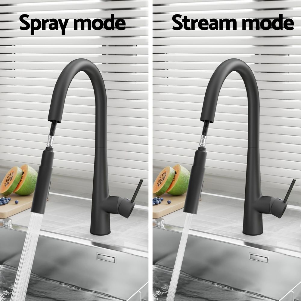 Cefito Kitchen Mixer Tap Pull Out Round 2 Mode Sink Basin Faucet Swivel WELS