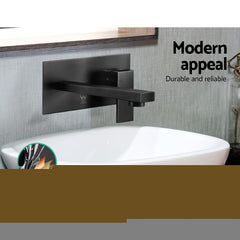 Cefito Bathroom Basin Mixer Tap Laundry Faucet Vanity Sink Swivel Black