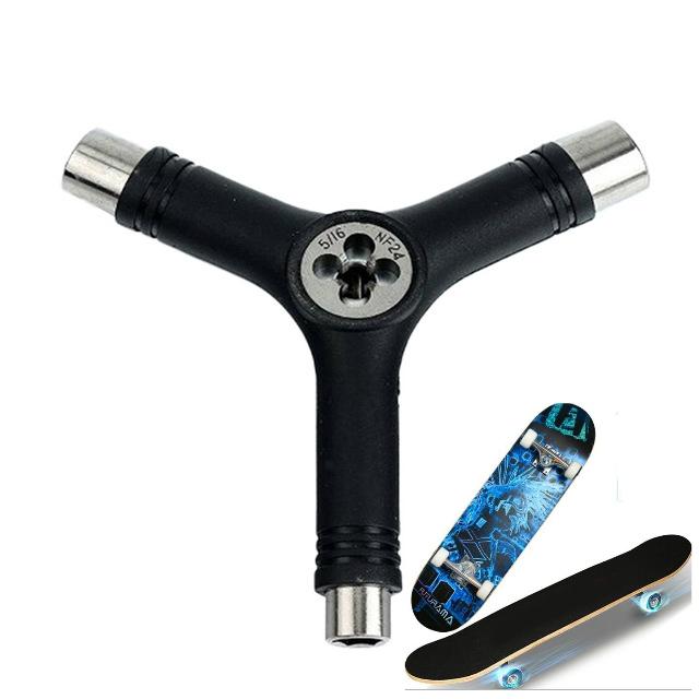 Y-Shaped Skateboard Tool For Bearing Repair - Black-1915196523591897088