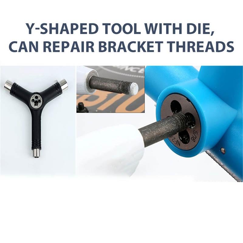 Y-Shaped Skateboard Tool For Bearing Repair - Black-1915196523591897092