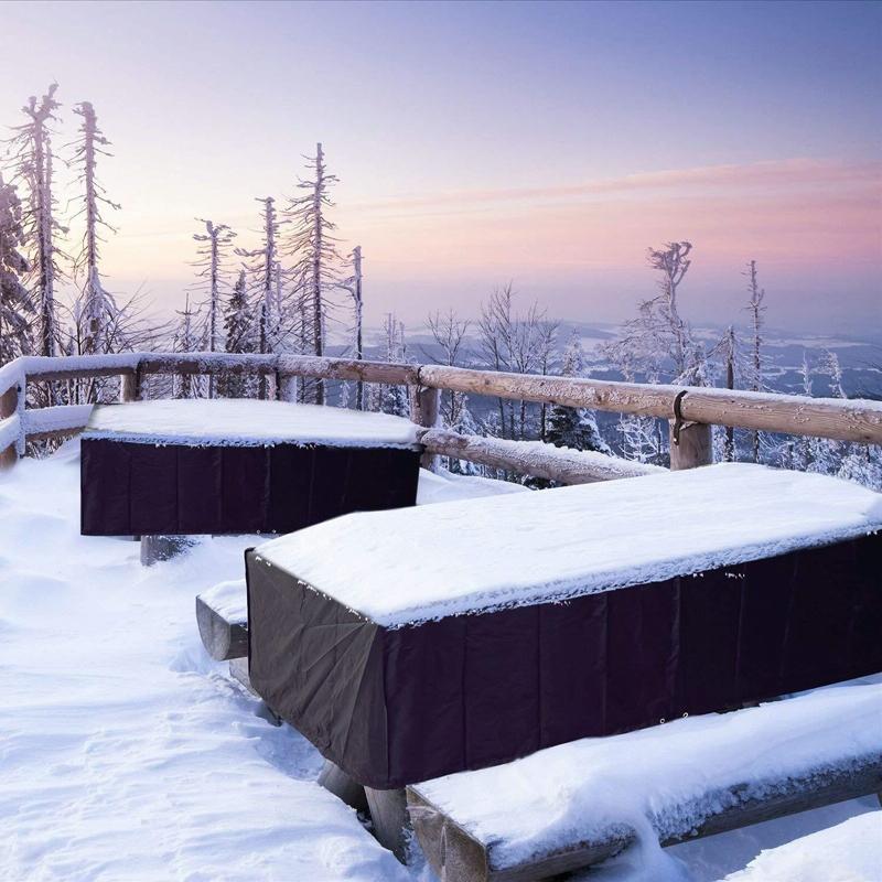 Waterproof Outdoor Furniture Cover - Protects From Dust And Uv - 170X94X70Cm - Black-1915196652579328005