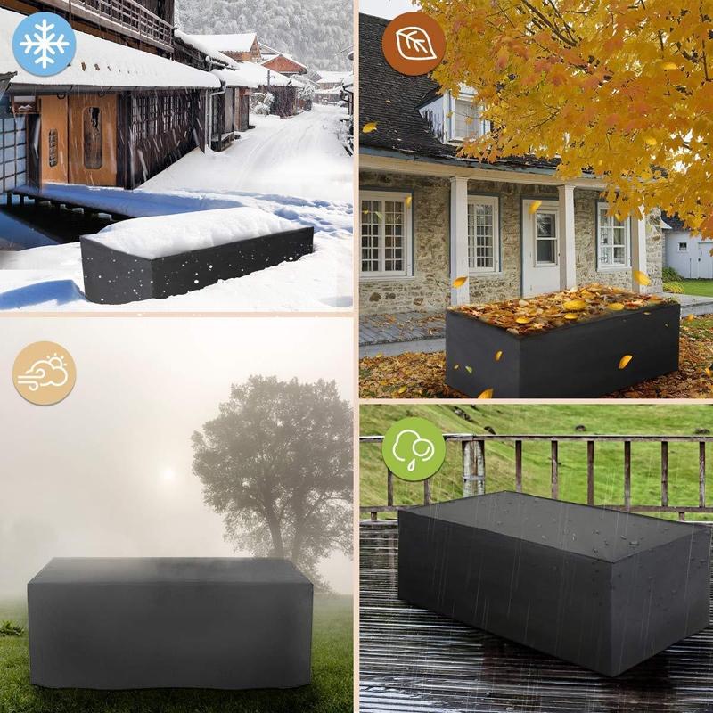 Waterproof Outdoor Furniture Cover For Garden Table And Chairs - 115X115X70Cm-1915196652990369798