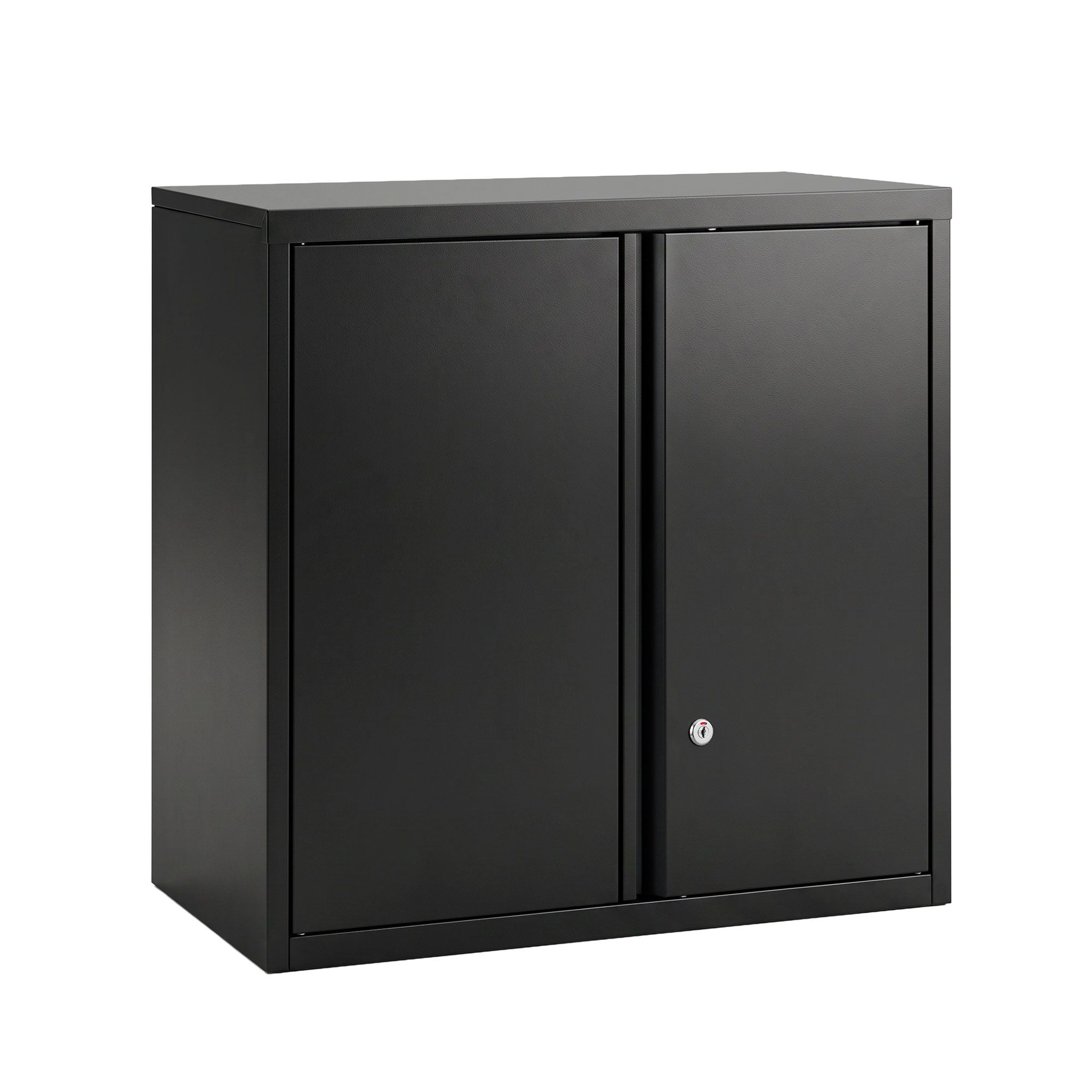 Giantz Steel Tool Cabinet Wall Mount Adjustable Shelf Garage Storage Lockable Black