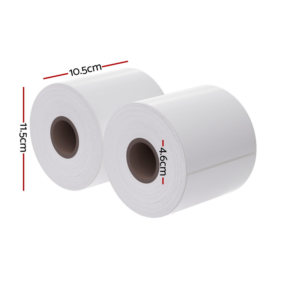 4 Rolls Direct Thermal Labels Paper Printer Paper Barcode Shipping Stickers