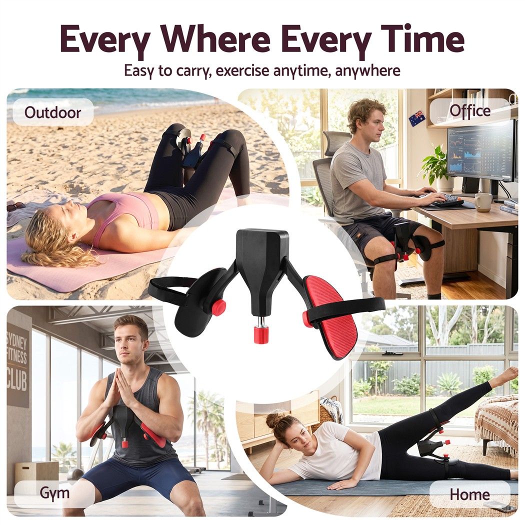 Everfit Pelvic Floor Exerciser Inner Thigh Kegel Trainer 35KG 360 Adjustable Men