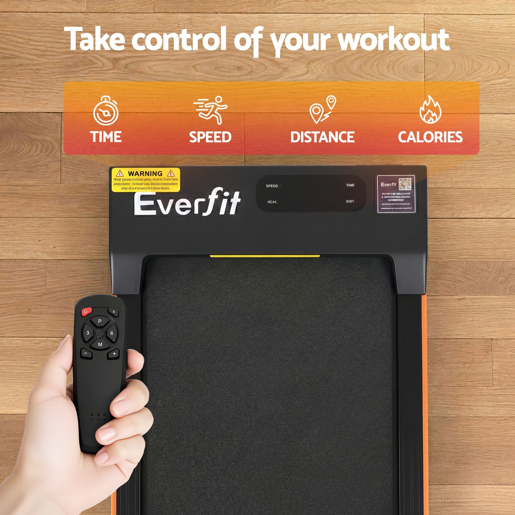 Everfit 3 in 1 Walking Pad Treadmill 12% Incline Under Desk Treadmills for Home