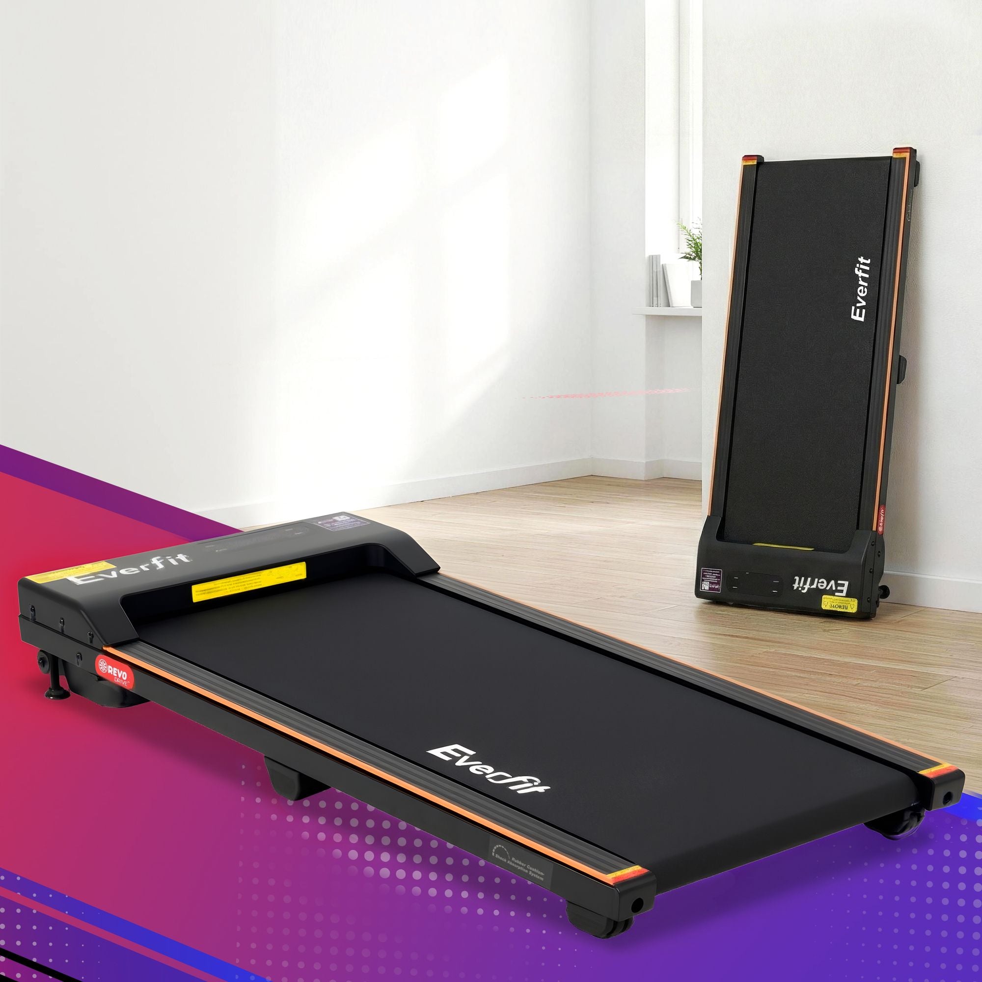 Everfit 3 in 1 Walking Pad Treadmill 12% Incline Under Desk Treadmills for Home